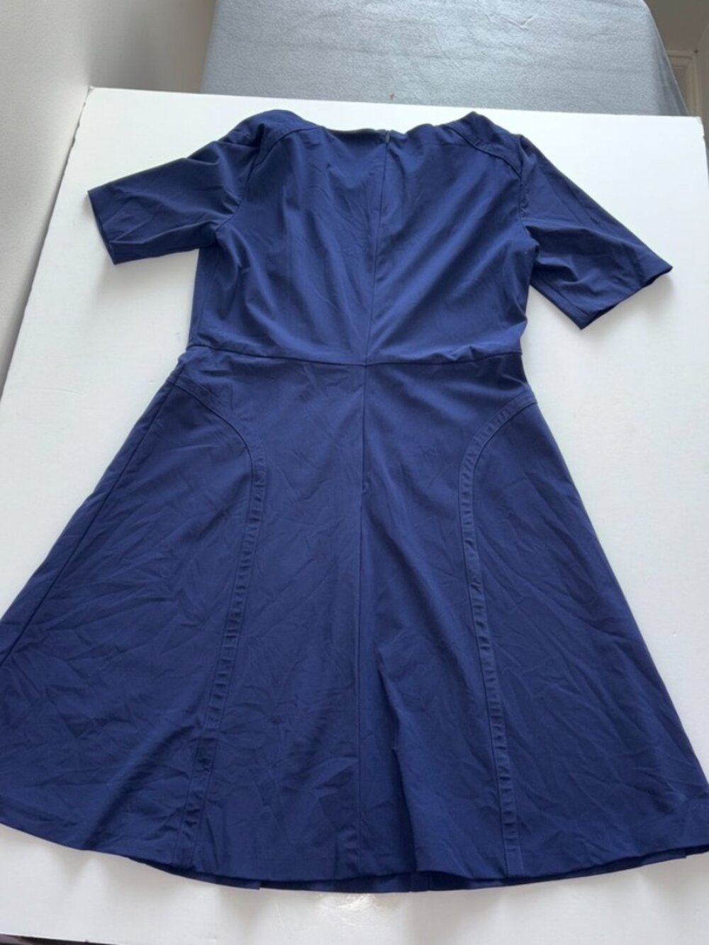 Women's Of Mercer Sullivan Dress Admiral Blue 6 Piping Detail Business Classic